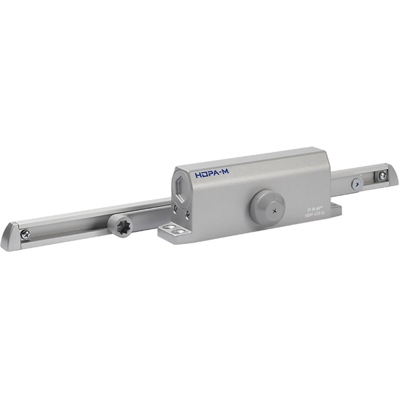 Доводчик ISPARUS SL 450 Slider (от 110 до 150 кг) (сер.) со скольз тягой