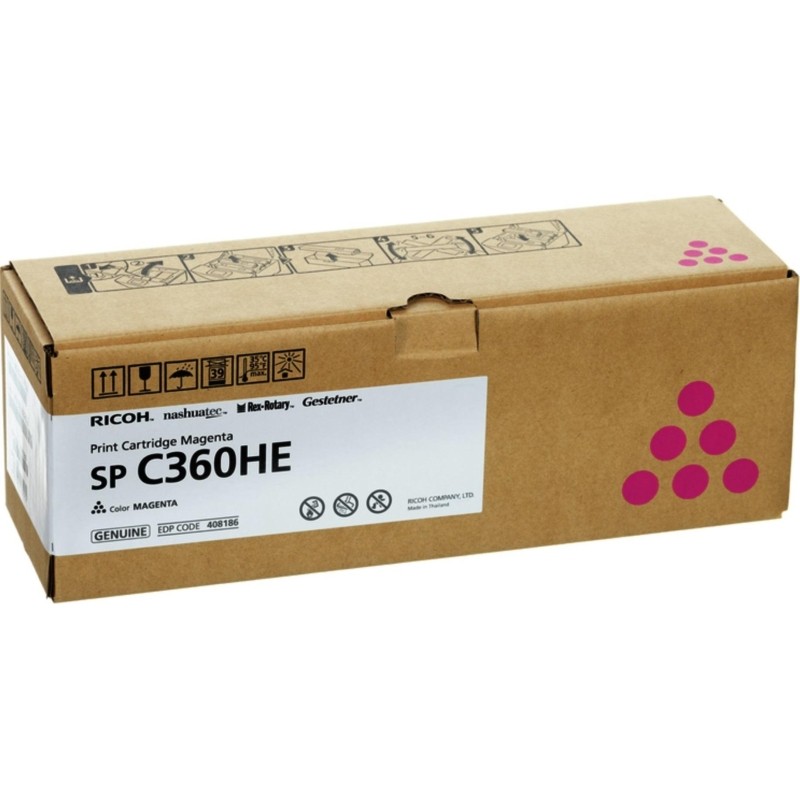 Тонер-картридж Ricoh SP C360HE (408186) пур.пов.емк. для SP C360D/C360S