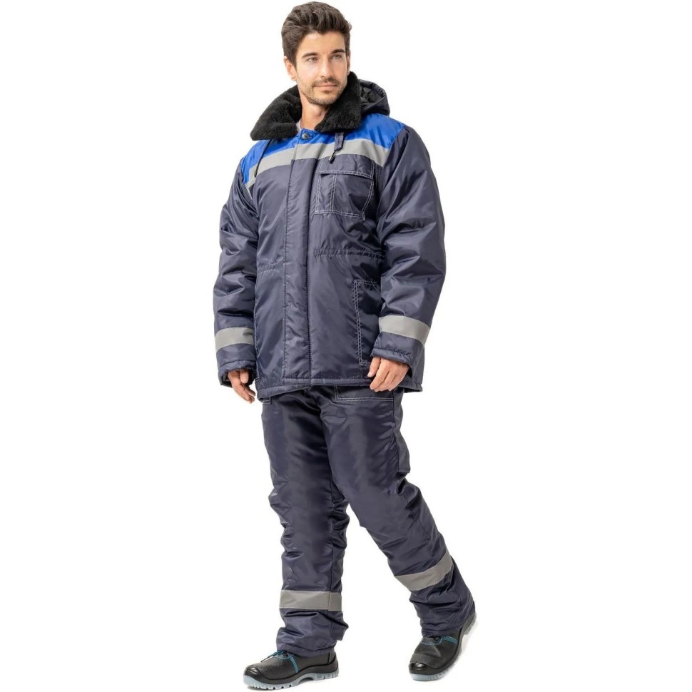 Куртка рабочая зимняя муж з32-КУ син/вас оксф 48-50/194-200 (Арсенал-СП)