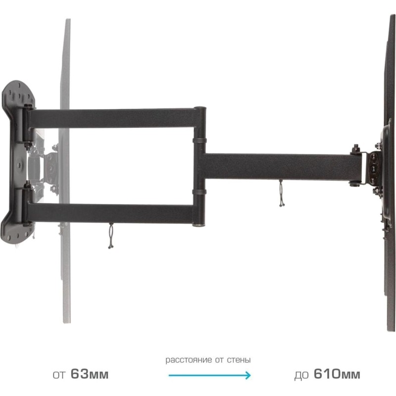 Кронштейн Arm Media LCD-415, TV 24-55, настенный, наклонно-поворотный,чер
