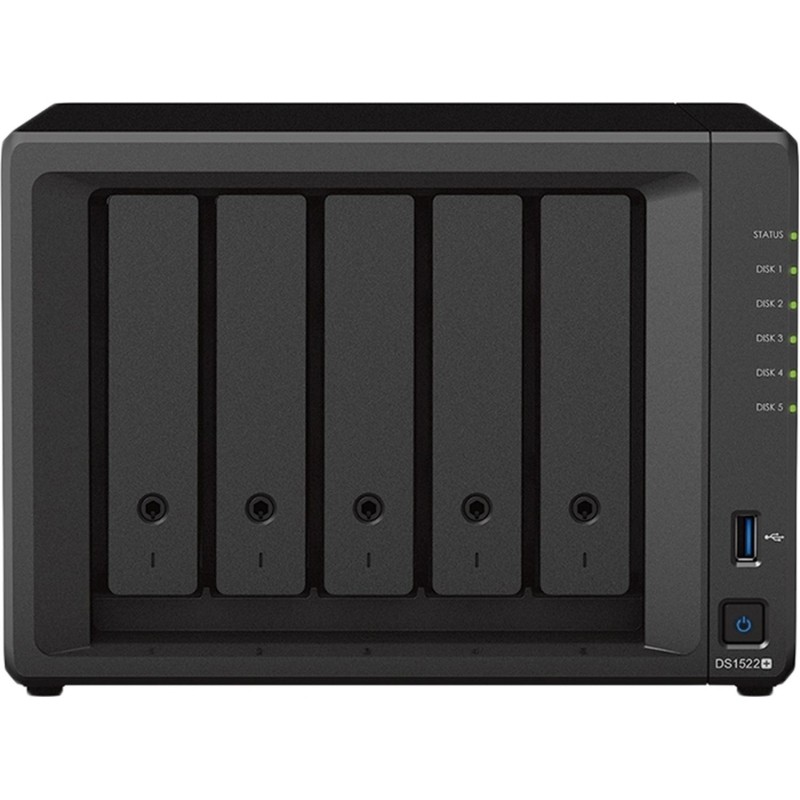 Сетевое хранилище Synology DS1522+ 5x2.5/3.5 SATA, Ryzen R1600/8GB DDR4
