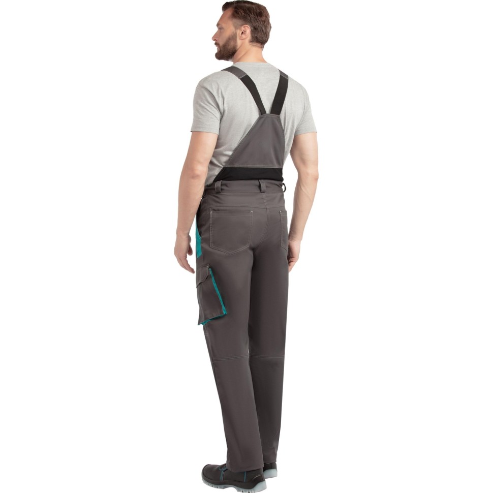 Полукомбинезон летний муж л36-ПК т.сер/бирюз (р.60-62) 182-188 Алистер