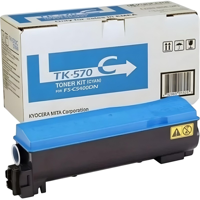 Картридж лазерный Bulat s-Line для Kyocera FS-C5400 Cyan TK-570C с чипом