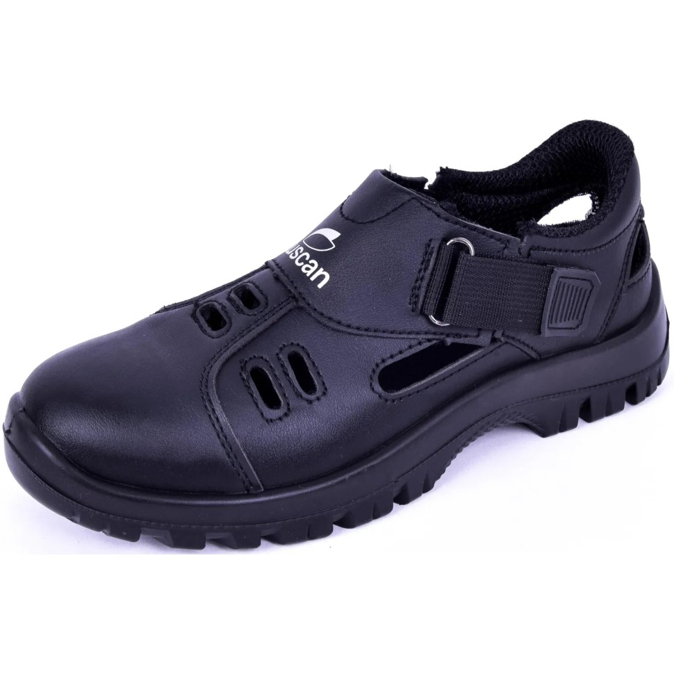 Полуботинки с перфорацией (сандалии) Luscan ПУ, МП  черные (р.44)