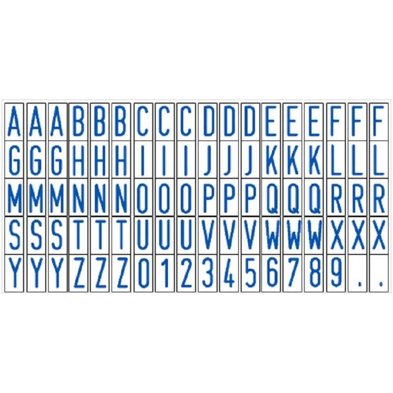 Касса букв,цифр,симв.+ пинцет лат.шрифт 6мм TS CL/P Colop