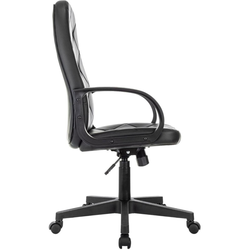 Кресло VB_EChair 602 PU черный эко.кожа крестов. пластик