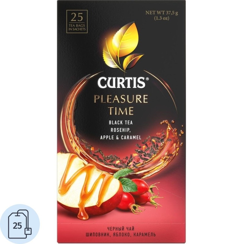 Чай Curtis Pleasure Time черный, 25 сашет