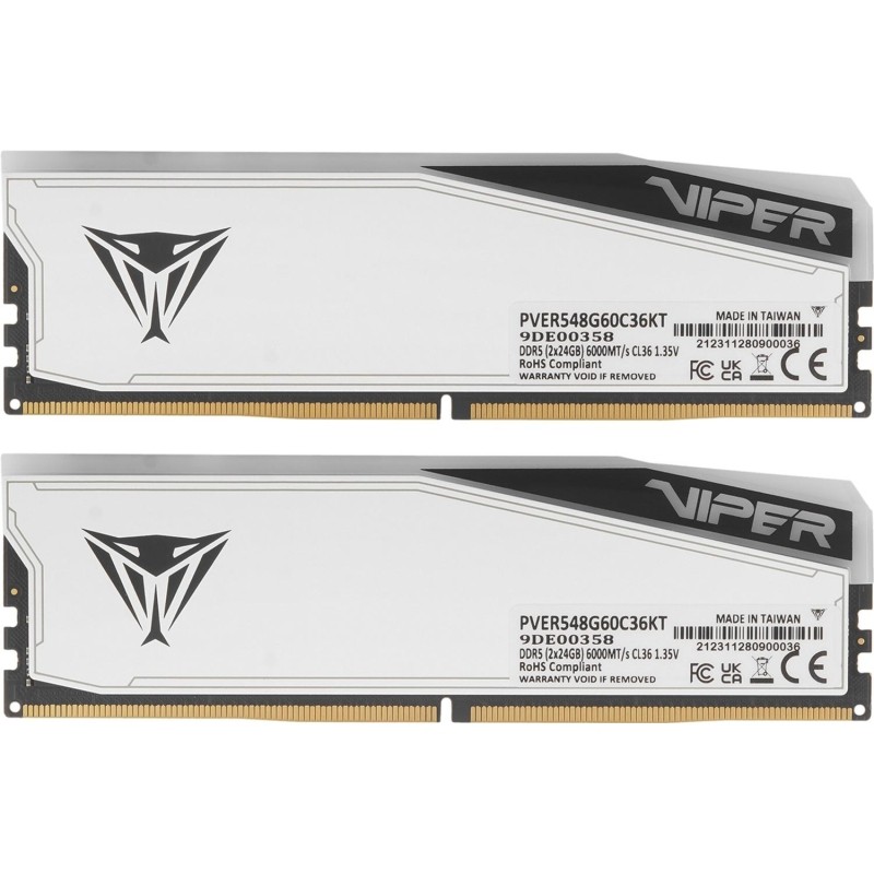 Модуль памяти Patriot Viper DDR5 DIMM 2x24GB 6000MHz CL36(PVER548G60C36KT)
