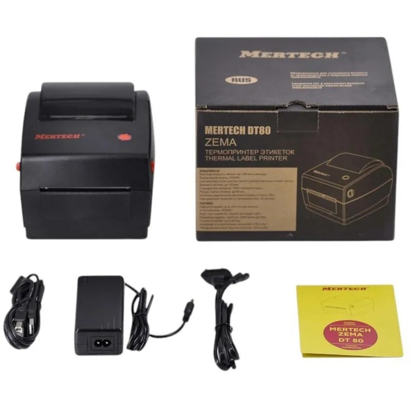 Этикет-принтер MERTECH DT80 ZEMA (Ethernet, USB)