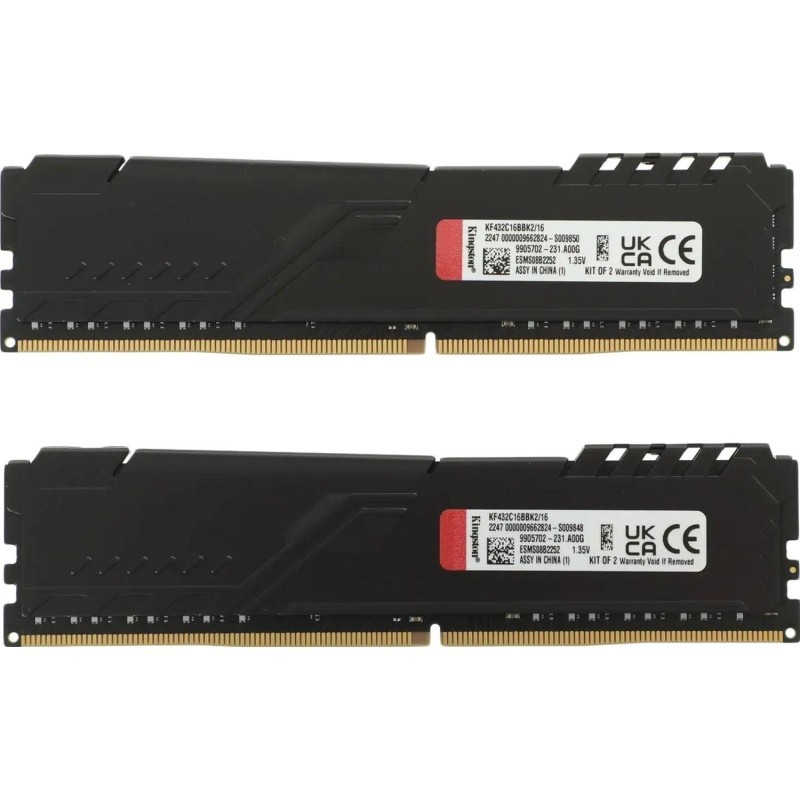 Модуль памяти Kingston DDR4 16GB 3200MHz PC4-25600 CL16(KF432C16BB2A/16)