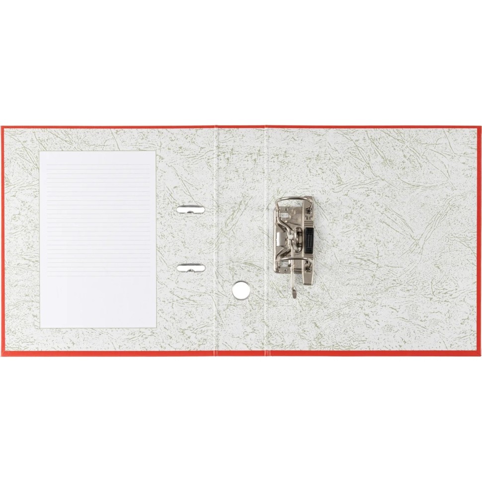 Папка-регистратор 75мм Attache А4, красная, РР/бумага, без мет. уголка