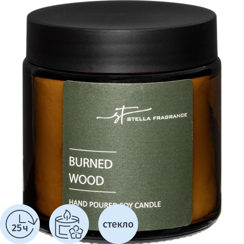 Свеча ароматическая BURNED WOOD 90 г, SF0903