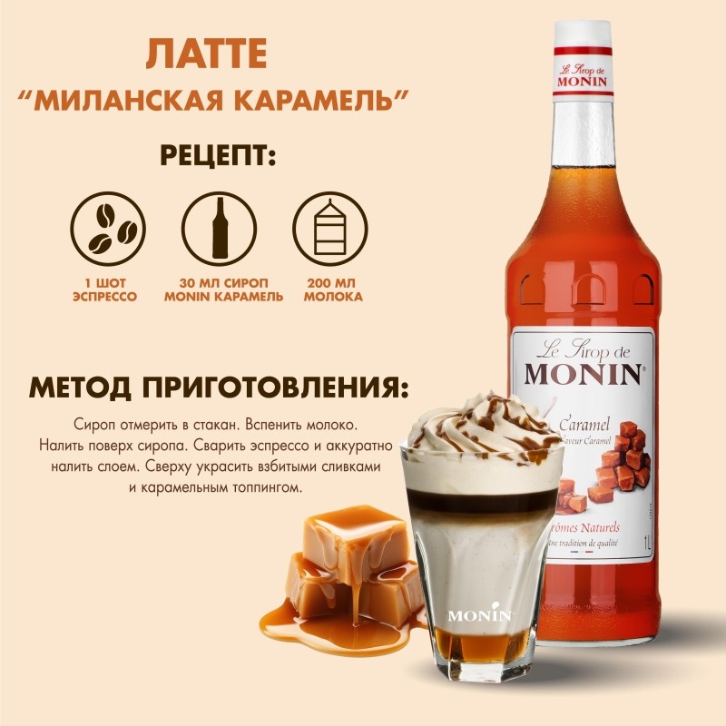 Сироп Карамель Monin 1л