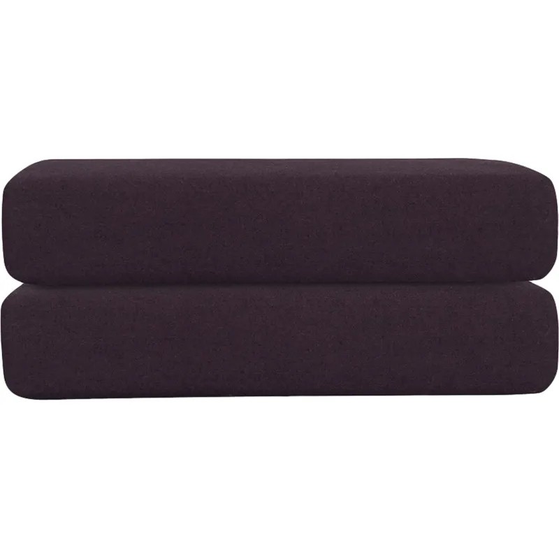 Простыня 180х200х30 на рез.из стираного перкаля сливового цвета,TK24-FS0026