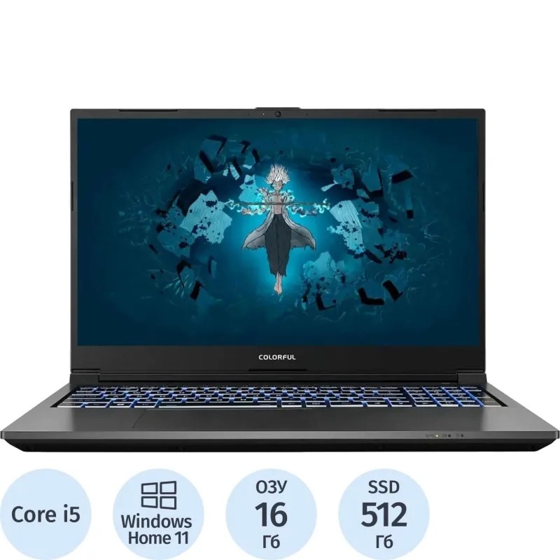 Ноутбук Colorful EVOL X17 AT23H1  Core i5-12500H/16Gb/512Gb/A10205400044