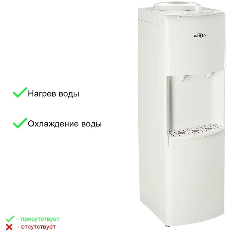 Кулер для воды VATTEN V41 WE напольный эл. охлаж.