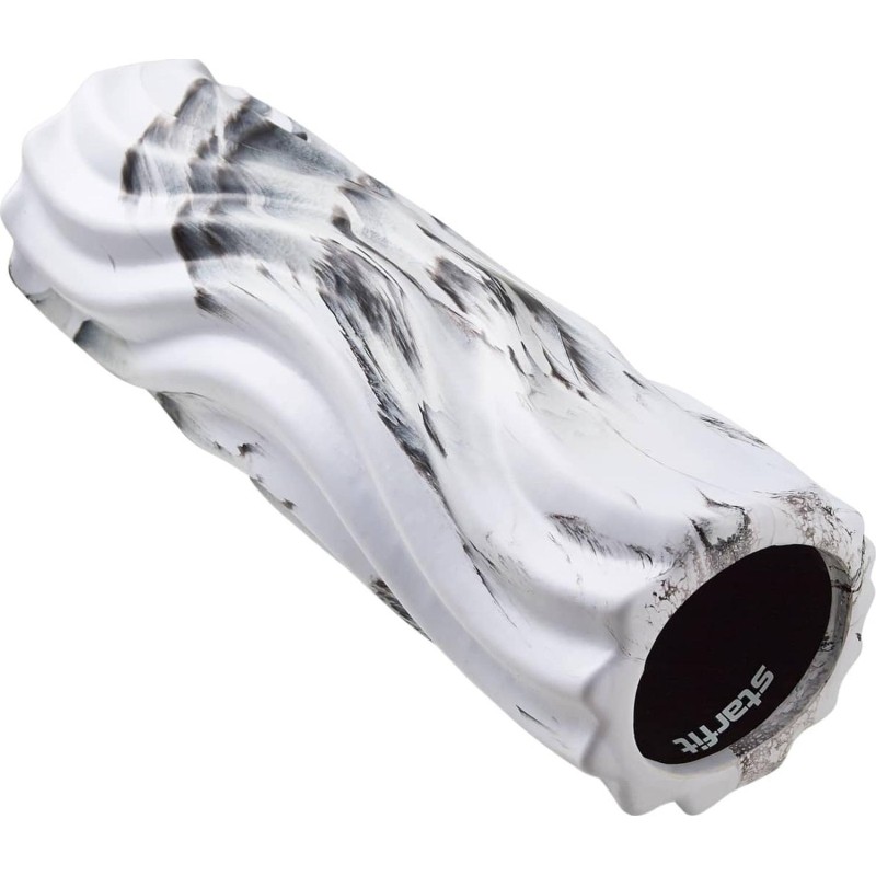 Ролик массажн STARFIT FA-525 EVA/PP,45x14 низк жестк, бел/черн, ЦБ-00001567