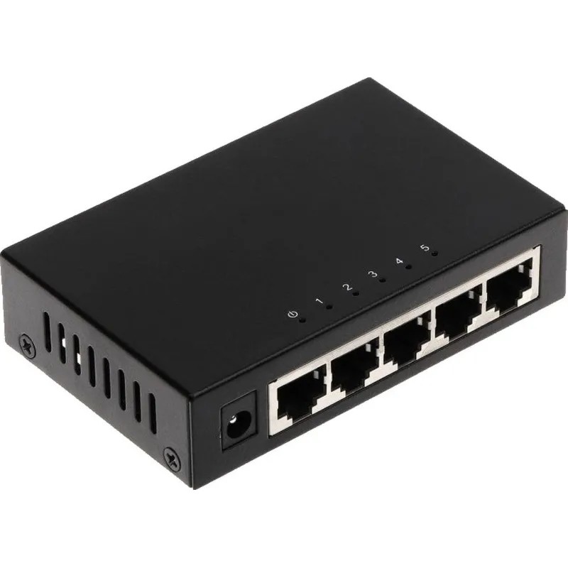 Коммутатор DAHUA (DH-PFS3005-5GT) гигабитный, 5xRJ45 1Gb
