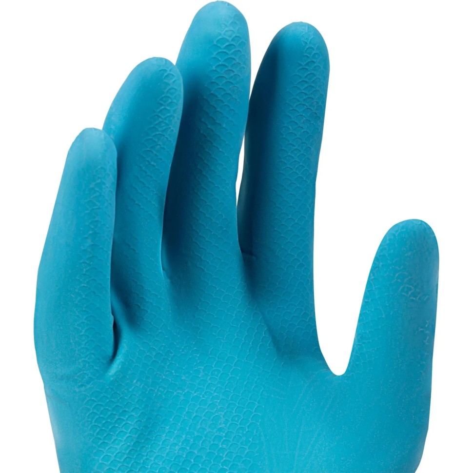 Перчатки хозяйственные Gloves Lux BICOLOR сине-желтые р.L