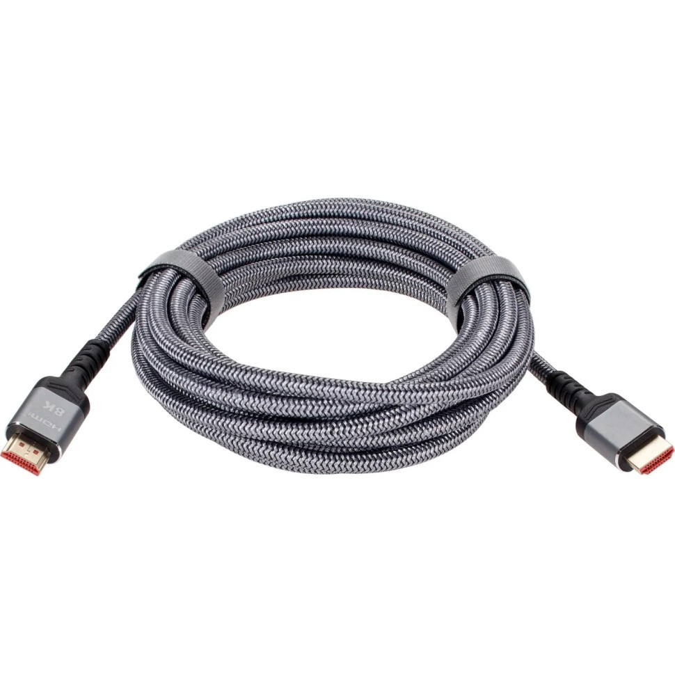 Кабель HDMI 19M/M,ver. 2.1 8KX60Hz (Econom) оплетка 5m iOpen &lt;ACG859A-5.0