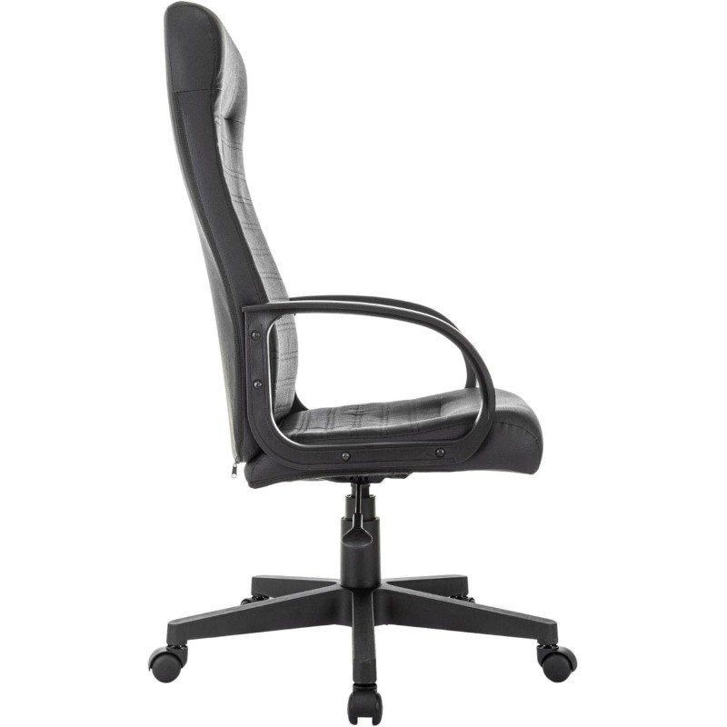 Кресло VB_EChair 659LT PU черный эко.кожа крестов. пластик