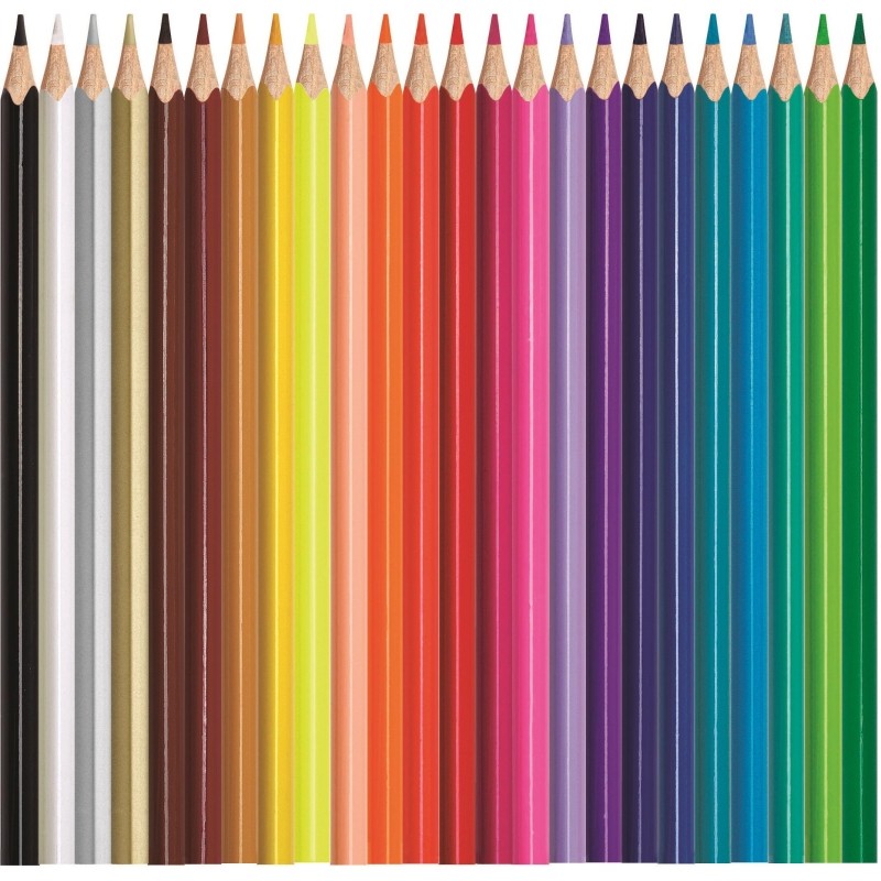 Карандаши цветные Maped COLOR&#039;PEPS STAR,3хгр,дерево,24цв/наб,183224