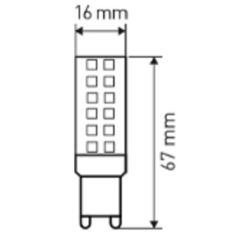 Лампа светодиодная ЭРА LED JC-7W-220V-CER-827-G4 7Вт G4 2700К Б0027859