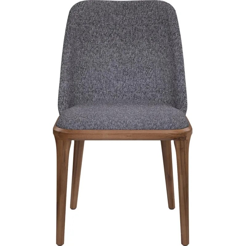 Стул Bruno (520х570х860) орех темный/ткань melange-grey