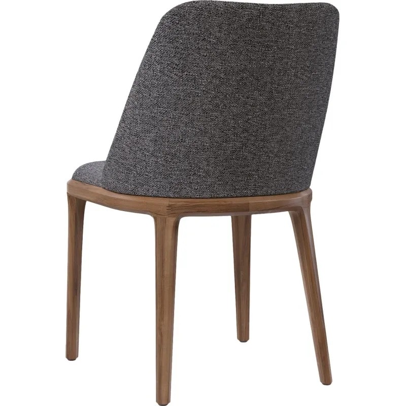 Стул Bruno (520х570х860) орех темный/ткань melange-grey