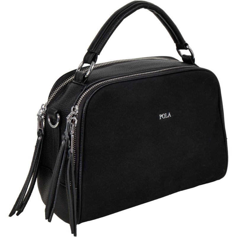 Сумка женская 2419NB Black/Black КОМБИ