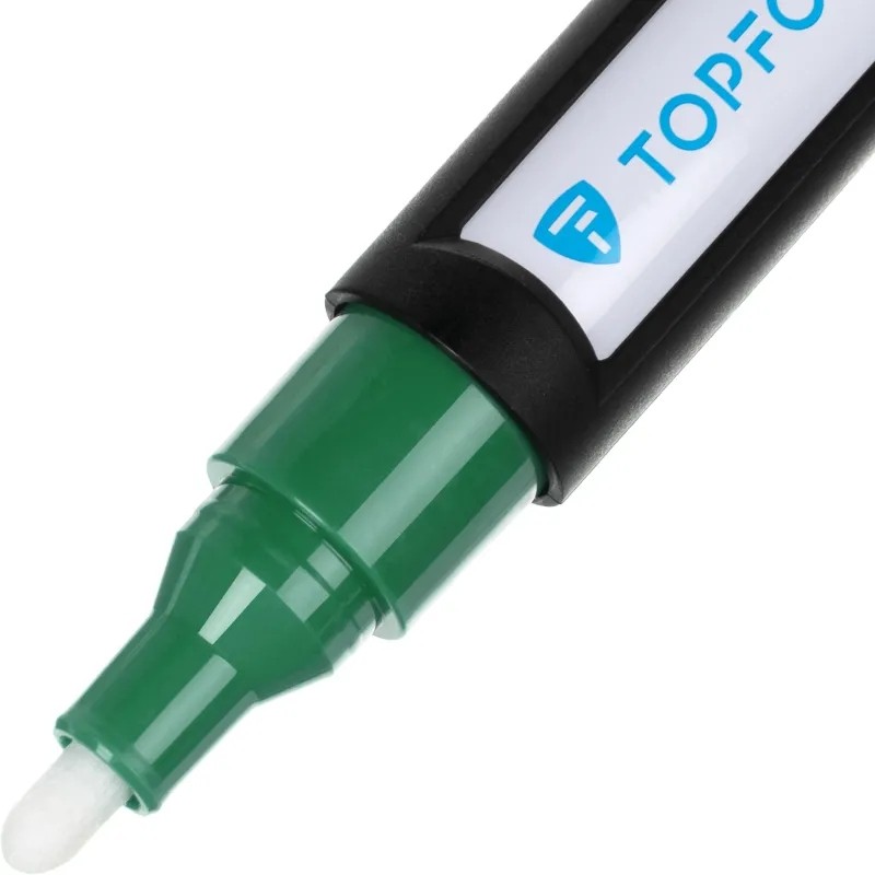 Маркер лаковый TOPFORT Industrial Plus 4 мм зеленый