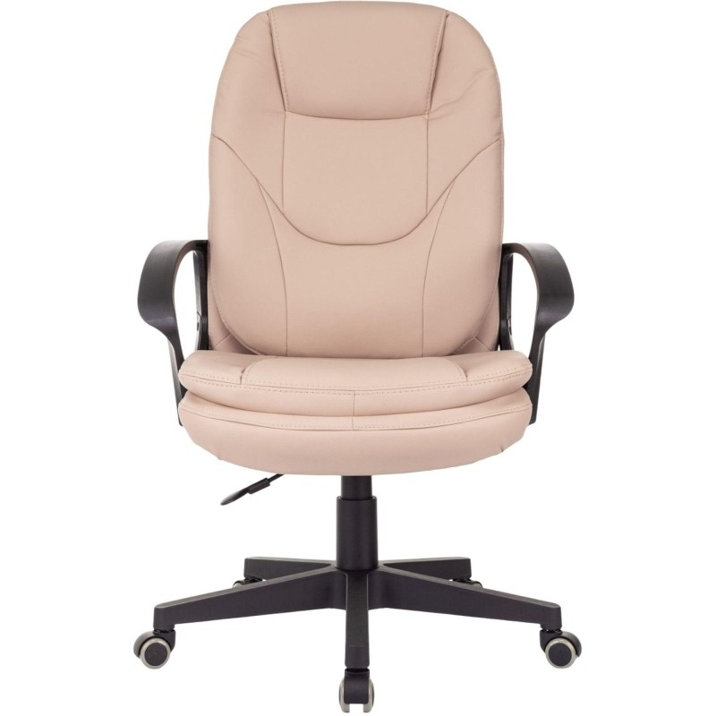 Кресло VB_EChair 668LT PU бежевый эко.кожа крестов. пластик
