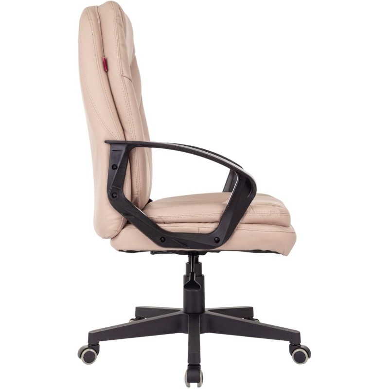 Кресло VB_EChair 668LT PU бежевый эко.кожа крестов. пластик
