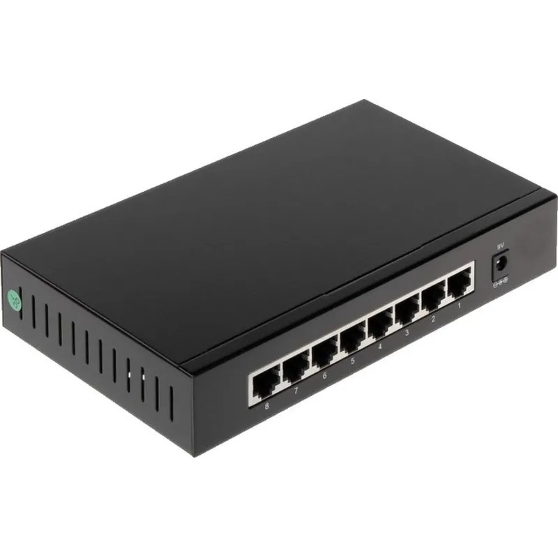 Коммутатор DAHUA (DH-PFS3008-8GT) гигабитный, 8xRJ45 1Gb