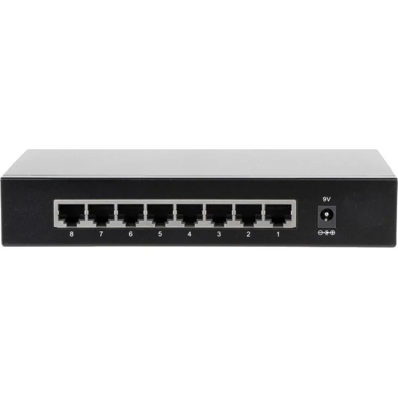 Коммутатор DAHUA (DH-PFS3008-8GT) гигабитный, 8xRJ45 1Gb