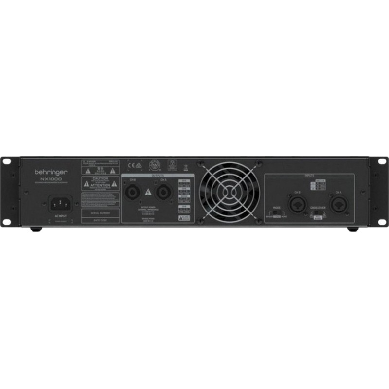 Усилитель мощности Behringer NX1000, D-класс. 2x500Вт (2Ом)