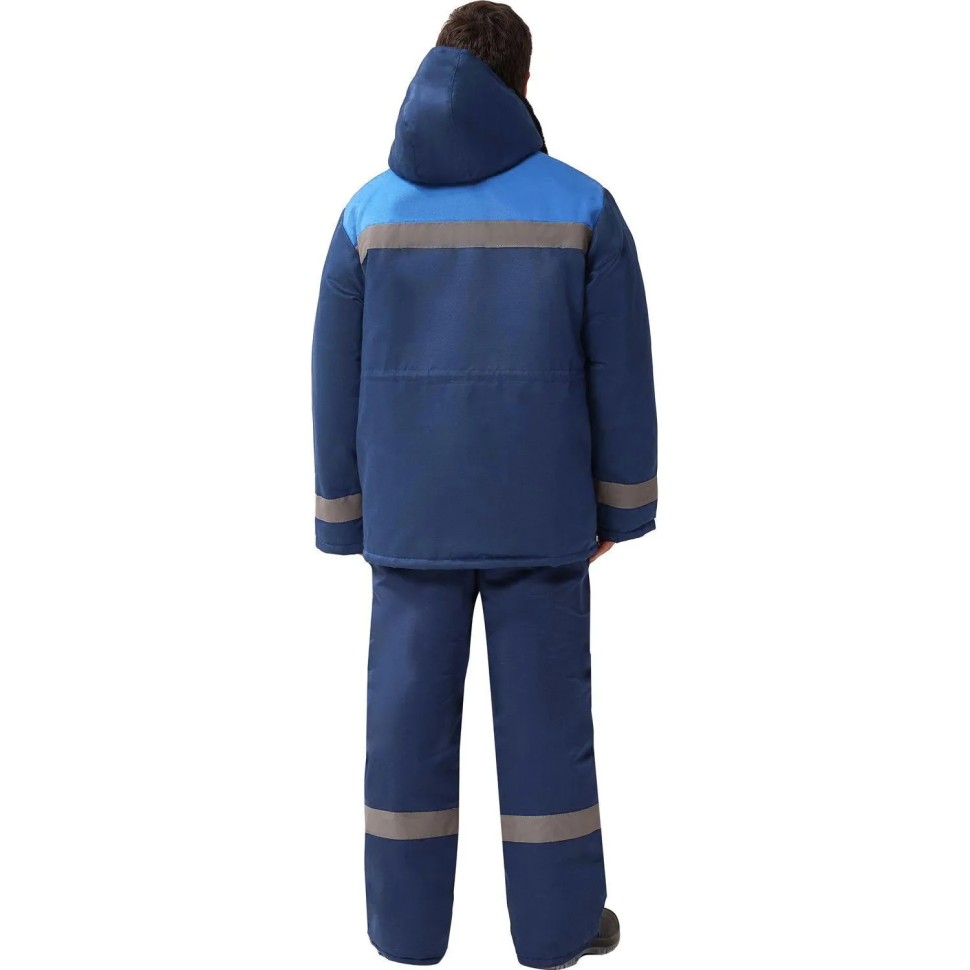 Куртка рабочая зимняя муж з32-КУ син/вас смес 52-54/194-200 (Арсенал-СП)