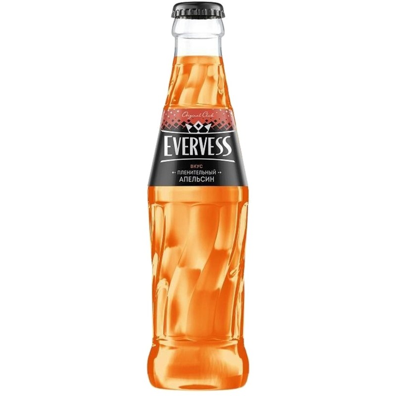 Напиток Evervess Original club Пленительный Апельсин газ стек 0,25л