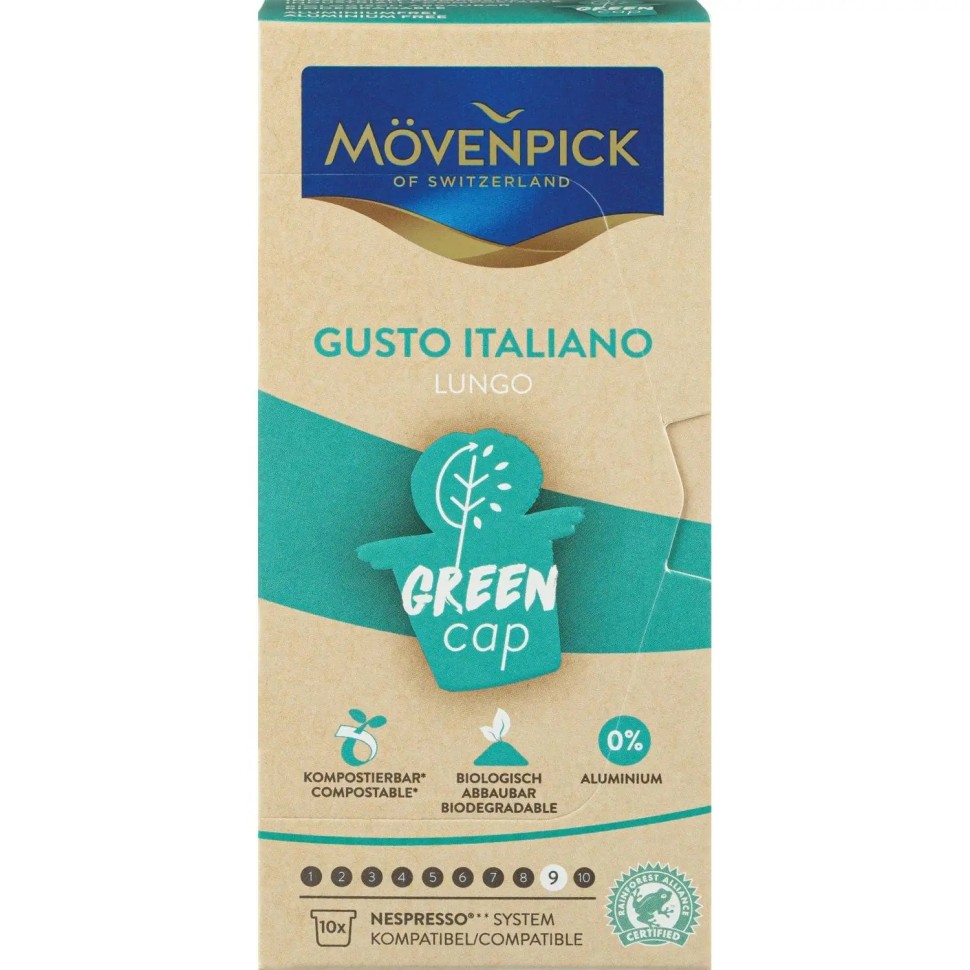 Кофе в капсулах Movenpick Gusto Italiano Lungo, 10 капсул
