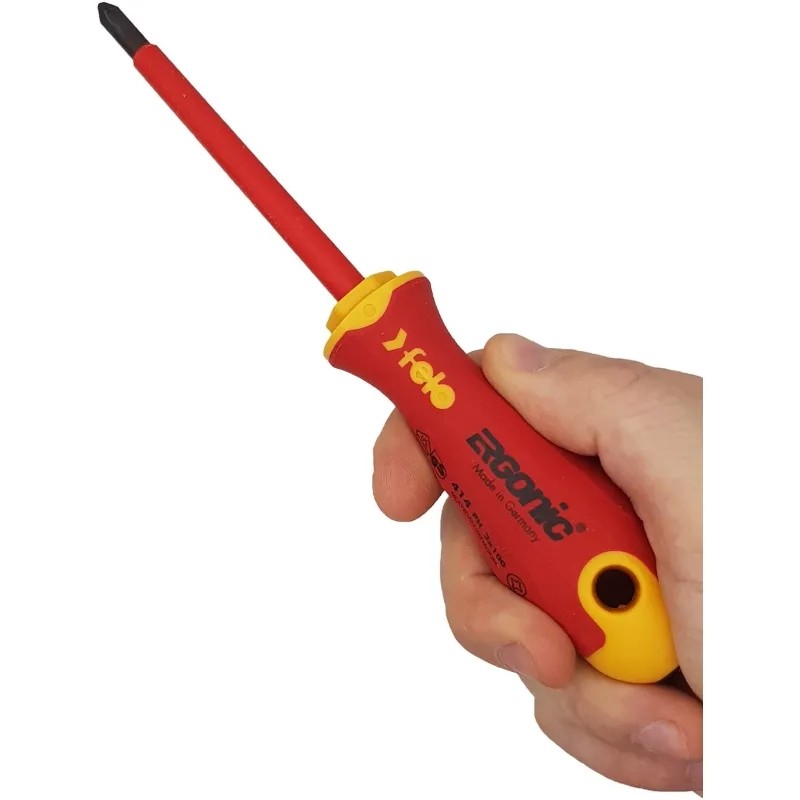 Набор отверток диэлектрич. Ergonic с тестером напряжения 6 шт 41396398 FELO