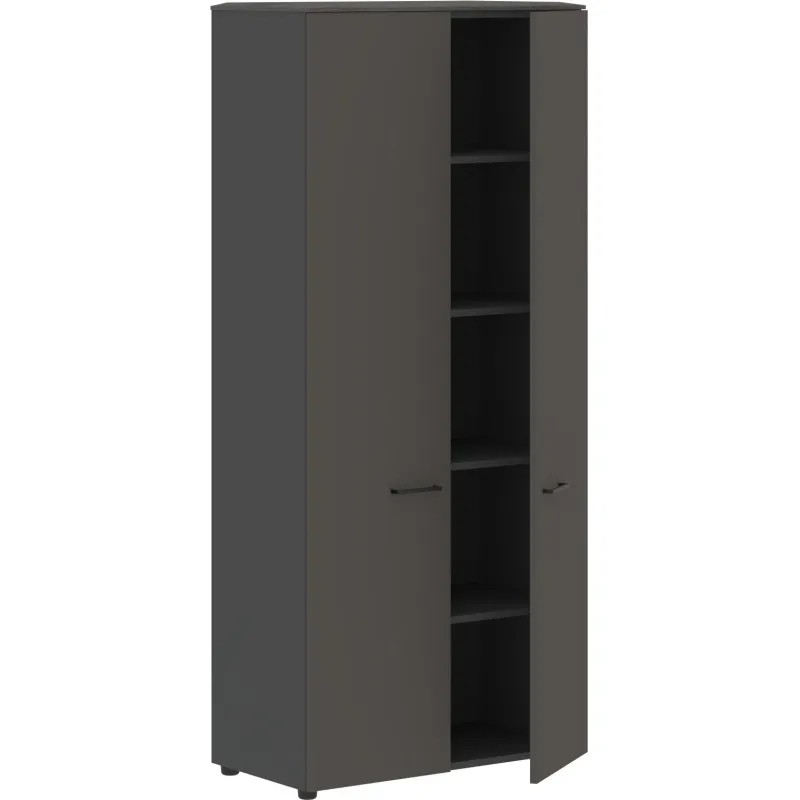 Шкаф Jay глухие двери + топ JHC 85.1 856х452х1949 Орех Мокко/Антрацит