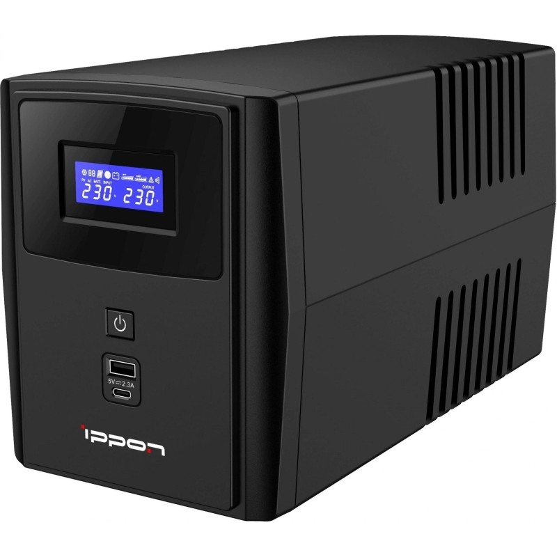 ИБП Ippon Smart Power Pro II 2200 1200Вт/2200ВА, 4xC13 черный(1005590)
