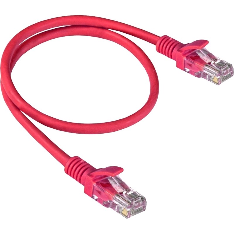 Патч-корд ExeGate UTP-RJ45-RJ45-C6-0,5M-RD, cat.6, 0,5м, крас &lt;EX282023RUS