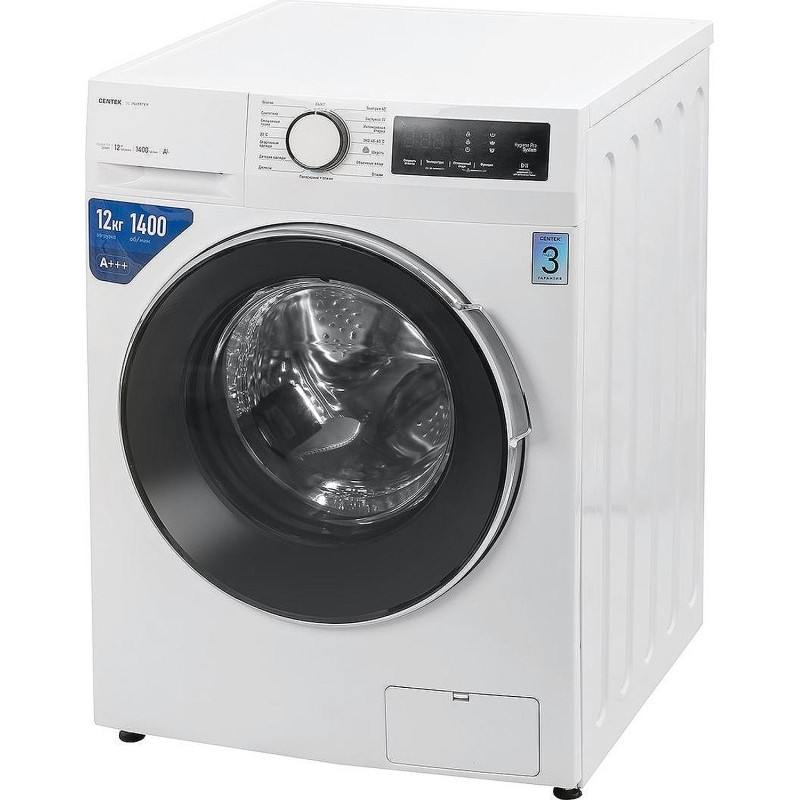 Стиральная машина Centek CT-1925 (белый)12кг/15пр /LED-Дисп/ INVERTER/A