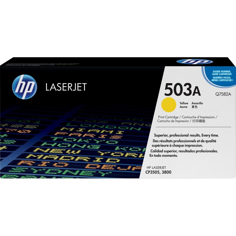 Картридж лазерный HP 503A Q7582A жел. для CLJ CP3505/3800