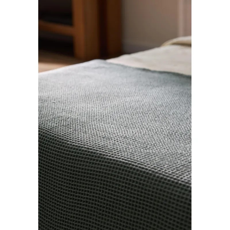 Покрывало вафельное из хлопка цвета шалфея, 230х250 см