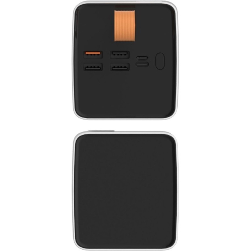 Внешний аккумулятор PERO PB10 60000 mAh,Li-Pol,output USB-C + 4USB-A,белый