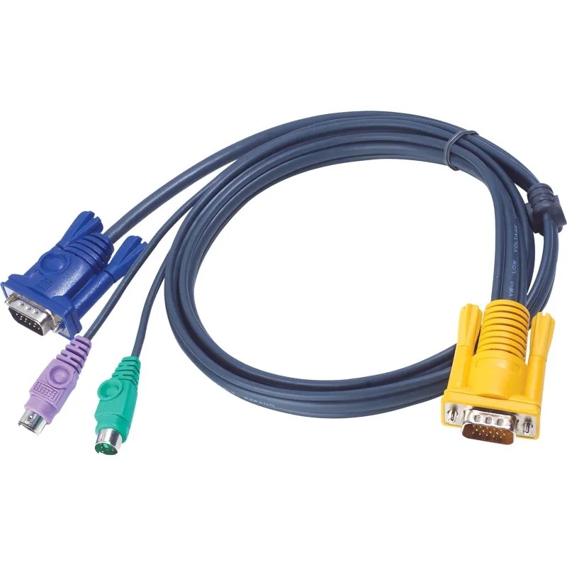 Кабель ATEN KVM PS/2HD15M/USBASPHD15M/CABSP15M-HD15M/MINIDIN6M3m(2L-5203P)