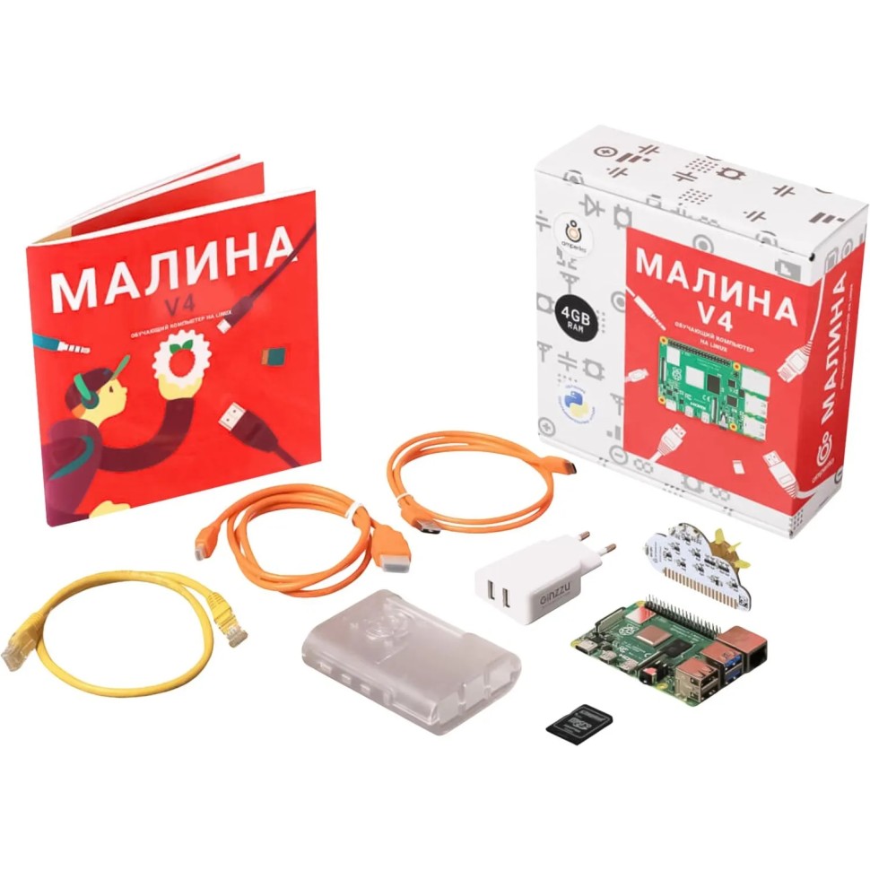 Набор образовательный Амперка Малина v4 (4 ГБ) Набор образовательный Амперка Малина v4 (4 ГБ)