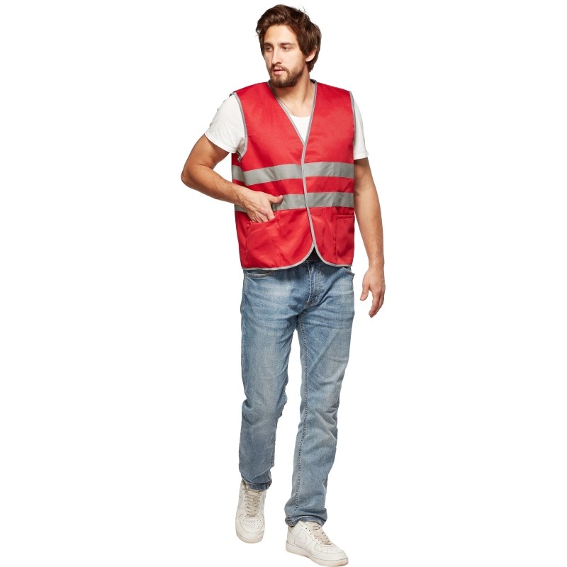 Жилет красный с СОП (р.3XL/60-62)